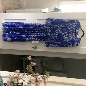 Calvin Klein blue floral maxi dress